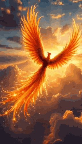 Phoenix Bird птица феникс GIF