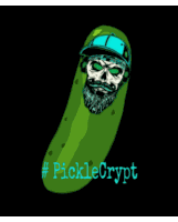 Pickle Crypt Skull Sticker