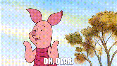 Piglet Scared GIF