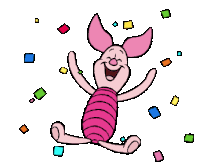 Piglet Winnie Sticker