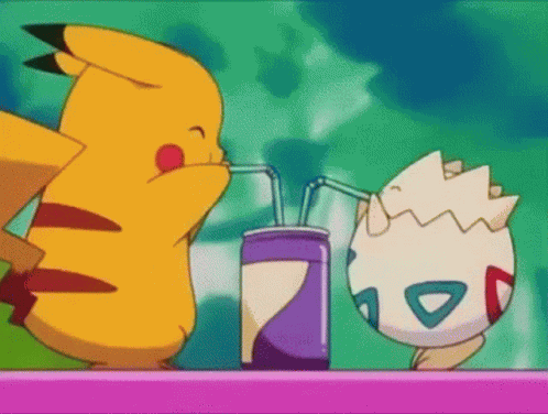 Pikachu Drink GIF