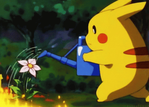Pikachu Help With Fire GIF