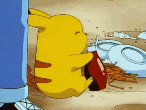Pikachu Ketchup GIF