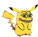 Pikachu Pepe Funny Sticker
