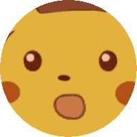 Pikachu Shocked Face Stunned Sticker