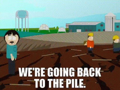 Pile South GIF