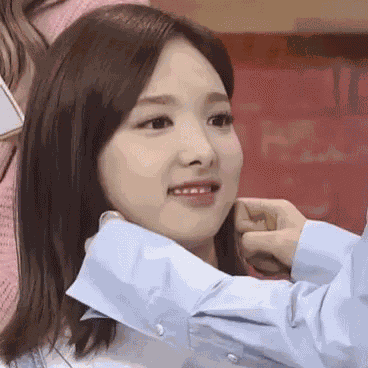 Pinching Cheeks Kpop GIF