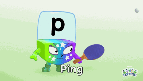 Ping Pong Alphablocks GIF