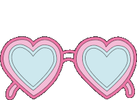 Pink And Blue Flashing Sunglasses Gif Sticker
