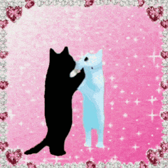 Pink Cats Cats Jumping GIF