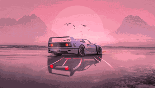 Pink Ferrari F40 Meme