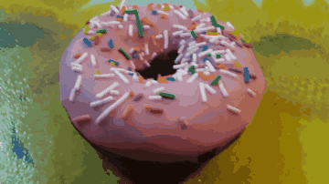 Pink Frosting Donut Donuts GIF
