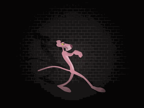 Pink Panther Sneaking GIF