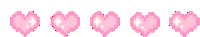 Pink Pixel Hearts Cute Lolita Kawaii Soft Sticker