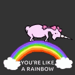 Pink Unicorn GIF
