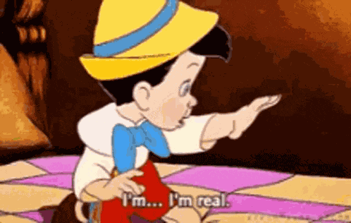Pinnochio Ima A Real Boy GIF