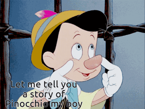 Pinocchio Nose Lie GIF