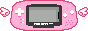 Pixel Game Pink Sticker