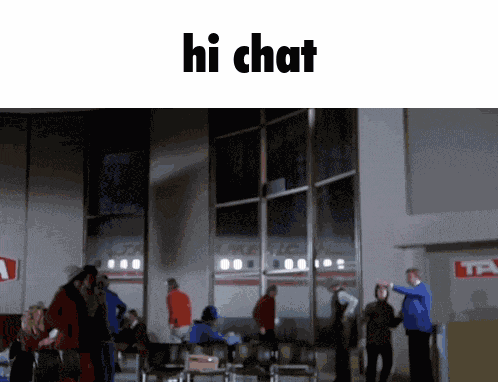 Plane Hi Chat GIF