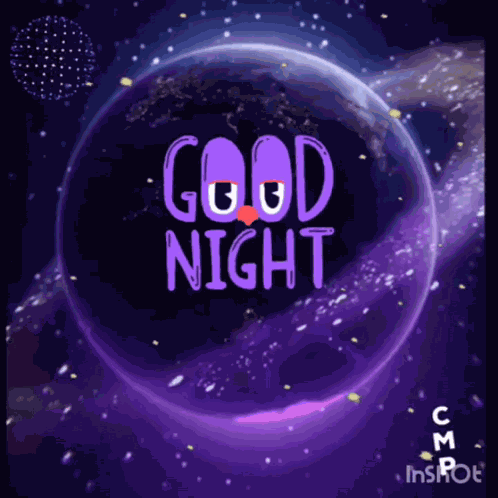 Planeta Estrellas Loop Cmp Cmpbycosart Buenas Noches GIF