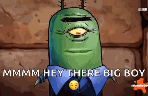 Plankton Smacking Lips GIF