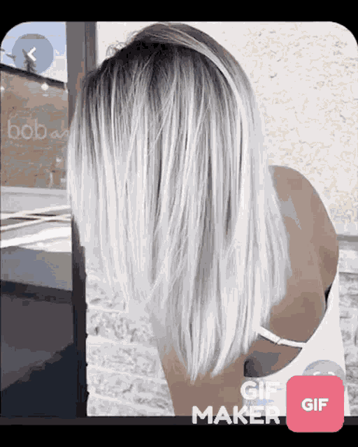 Platinum Hair Silver Hair GIF