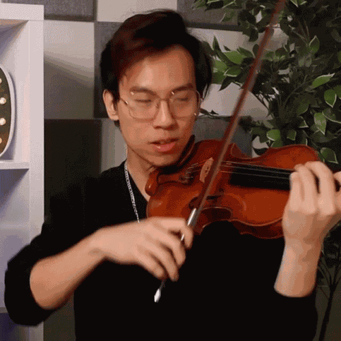 Playing A Violin Eddy Chen GIF
