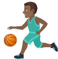 Playing Basketball Joypixels Sticker
