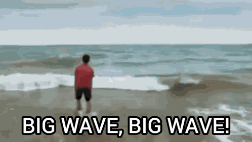 Playing Beach GIF