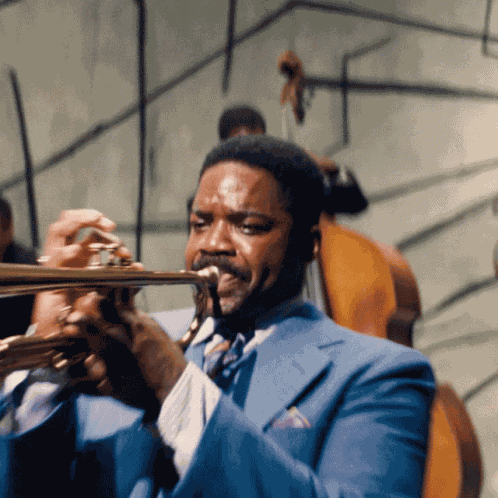Playing Trumpet Sidney Palmer GIF