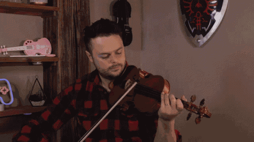 Playing Violin Rob Landes GIF