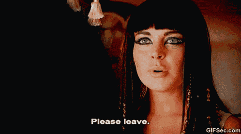 Please Leave - Liz And Dick GIF