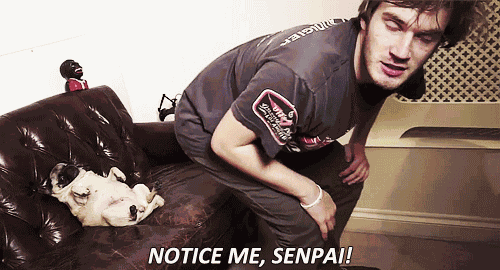 Please Notice Me Senpi -what A Loser :3 GIF