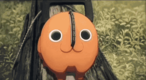 Pochita Blinking Rapidly GIF