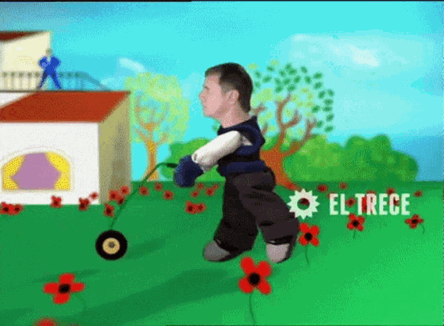 Podando El Pasto Jardineria GIF