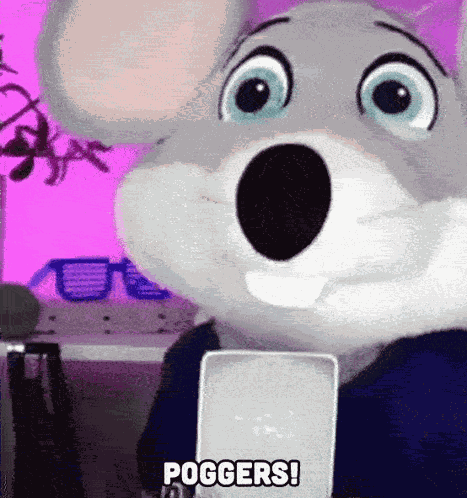 Poggers Chuck E Cheese GIF