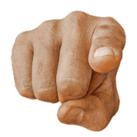 Pointing Finger Sticker