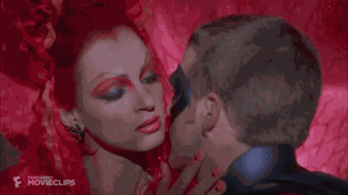 Poison Ivy Uma Thurman Kiss GIF
