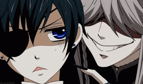 Poke Black Butler GIF