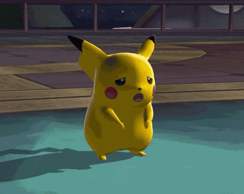 Pokemon Battle Revolution Pikachu Fainting GIF