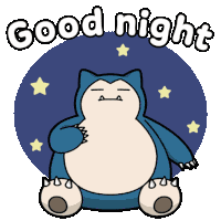 Pokemon Good Night Sticker