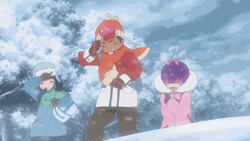 Pokemon Snow Pokemon Storm GIF
