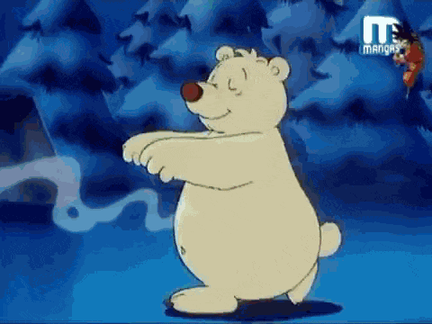 Polar Bear Sleepwalk GIF