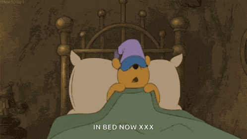 Pooh Bed GIF