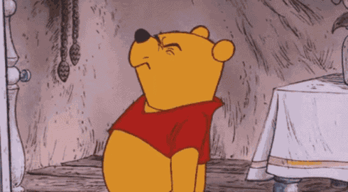 Pooh Think Think Think GIF