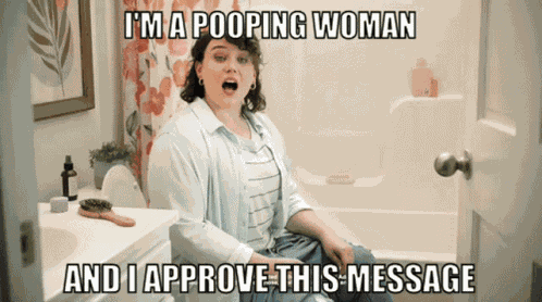 Pooping Woman Pooping GIF