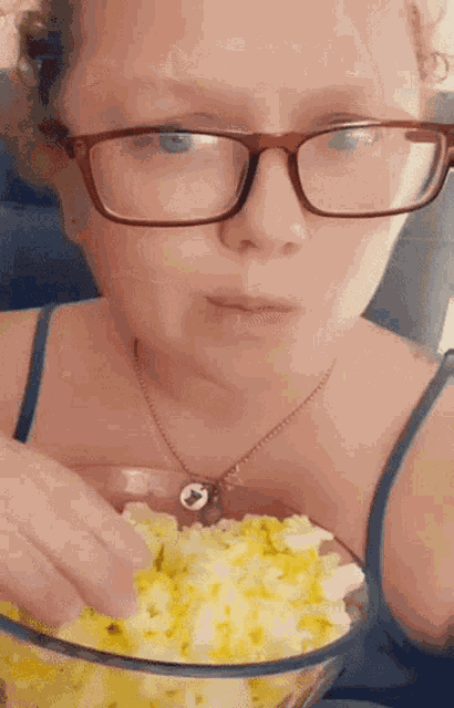 Popcorn Eating GIF