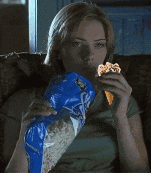 Popcorn Eating Popcorn GIF