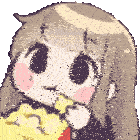 Popcorn Eating Popcorn Sticker