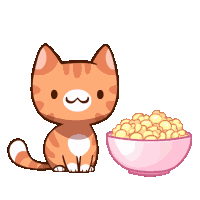 Popcorn Popcorn Eating Sticker